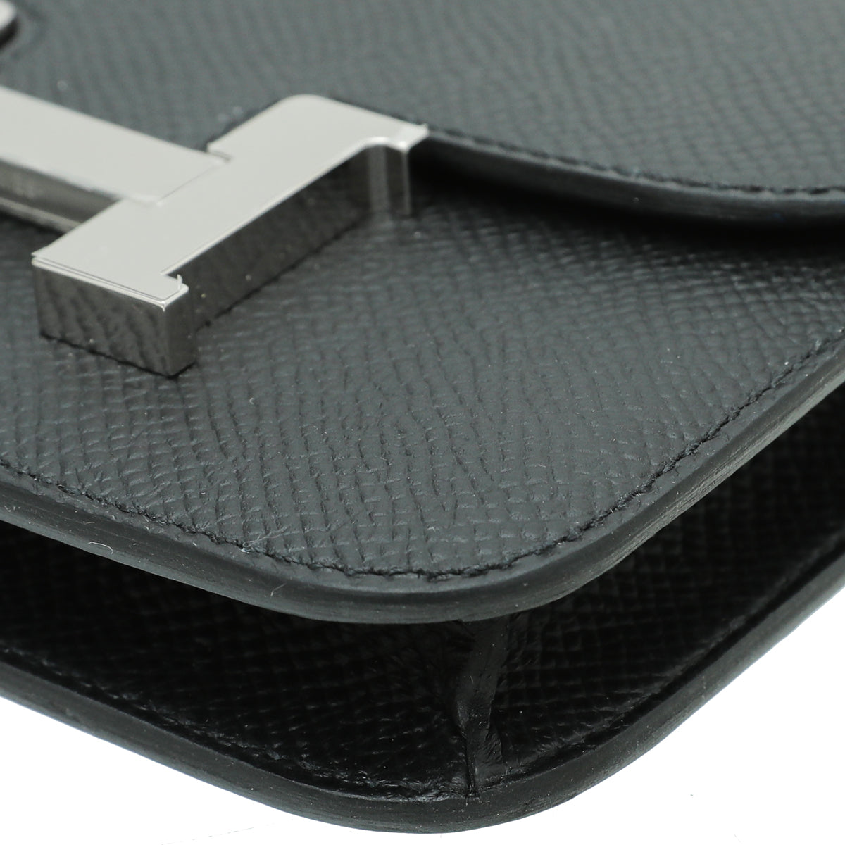 Hermes Noir Constance Slim Wallet