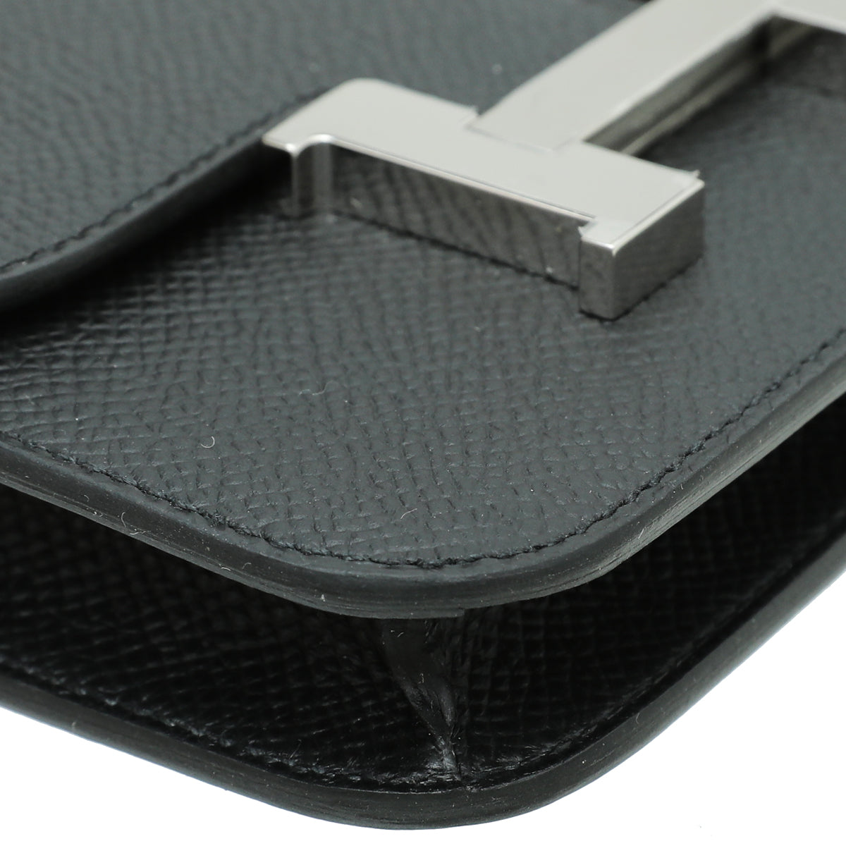 Hermes Noir Constance Slim Wallet