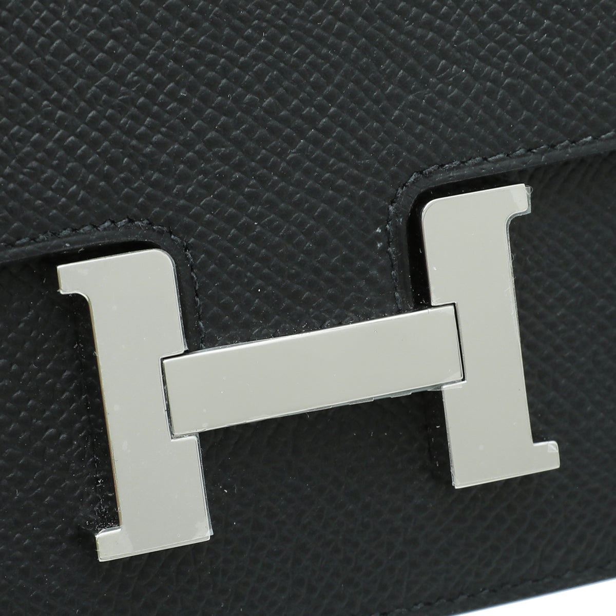 Hermes Noir Constance Slim Wallet