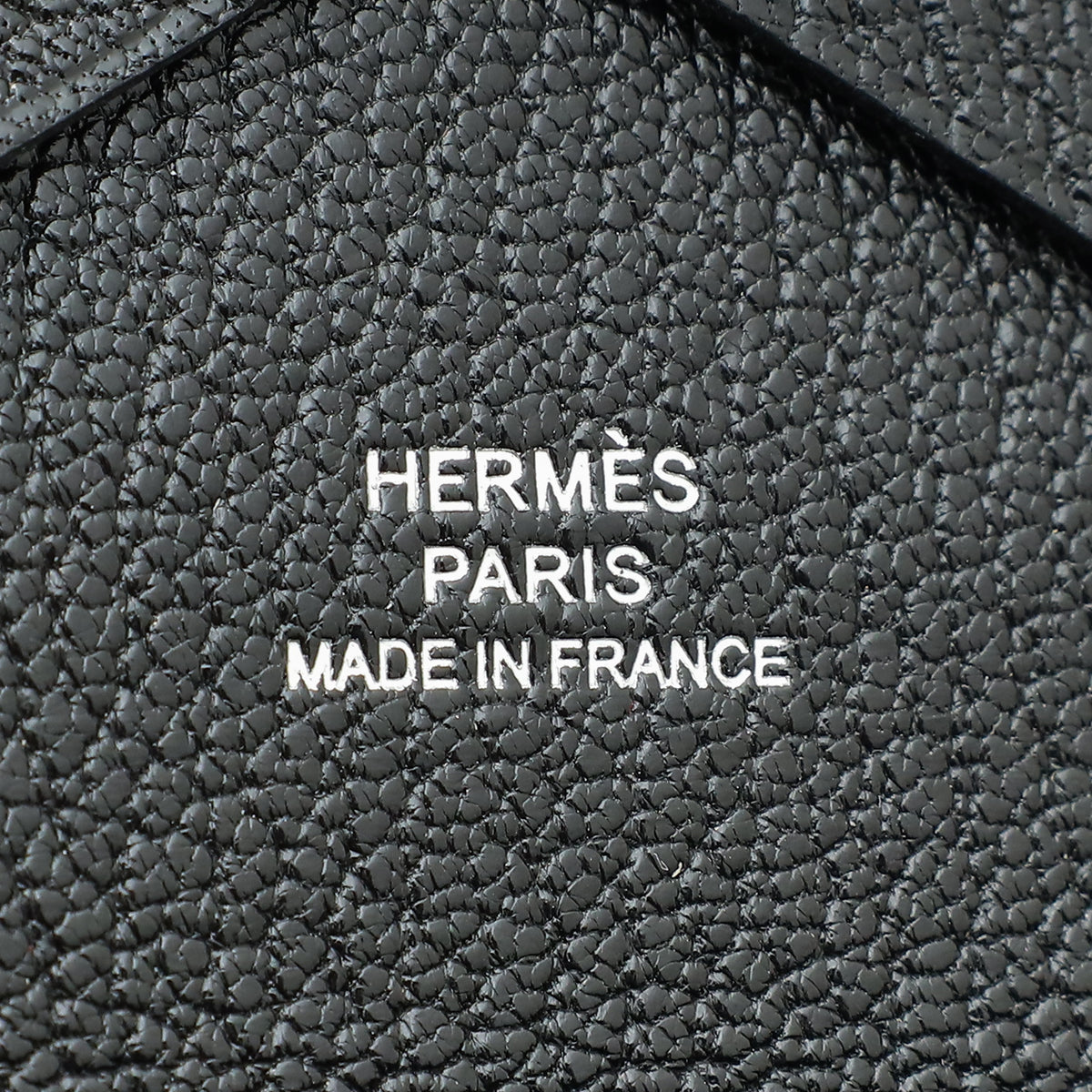 Hermes Noir Calvi Duo Compact Mysore Goatskin Card Holder