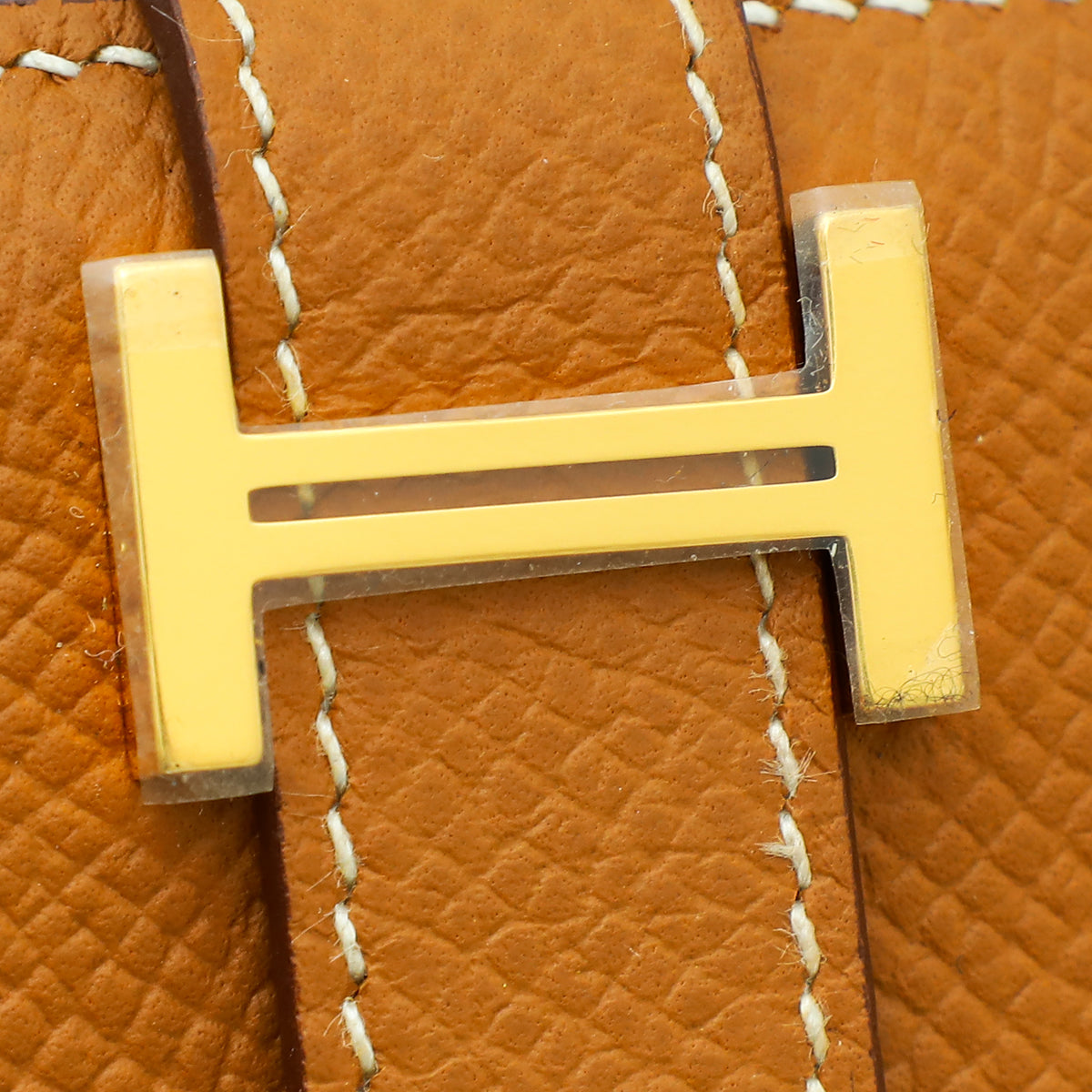 Hermes Gold Bearn Compact Wallet