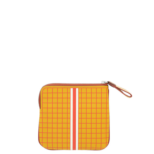 Hermes Gold Ambre Couverture Nouvelle Carre Pocket Pouch