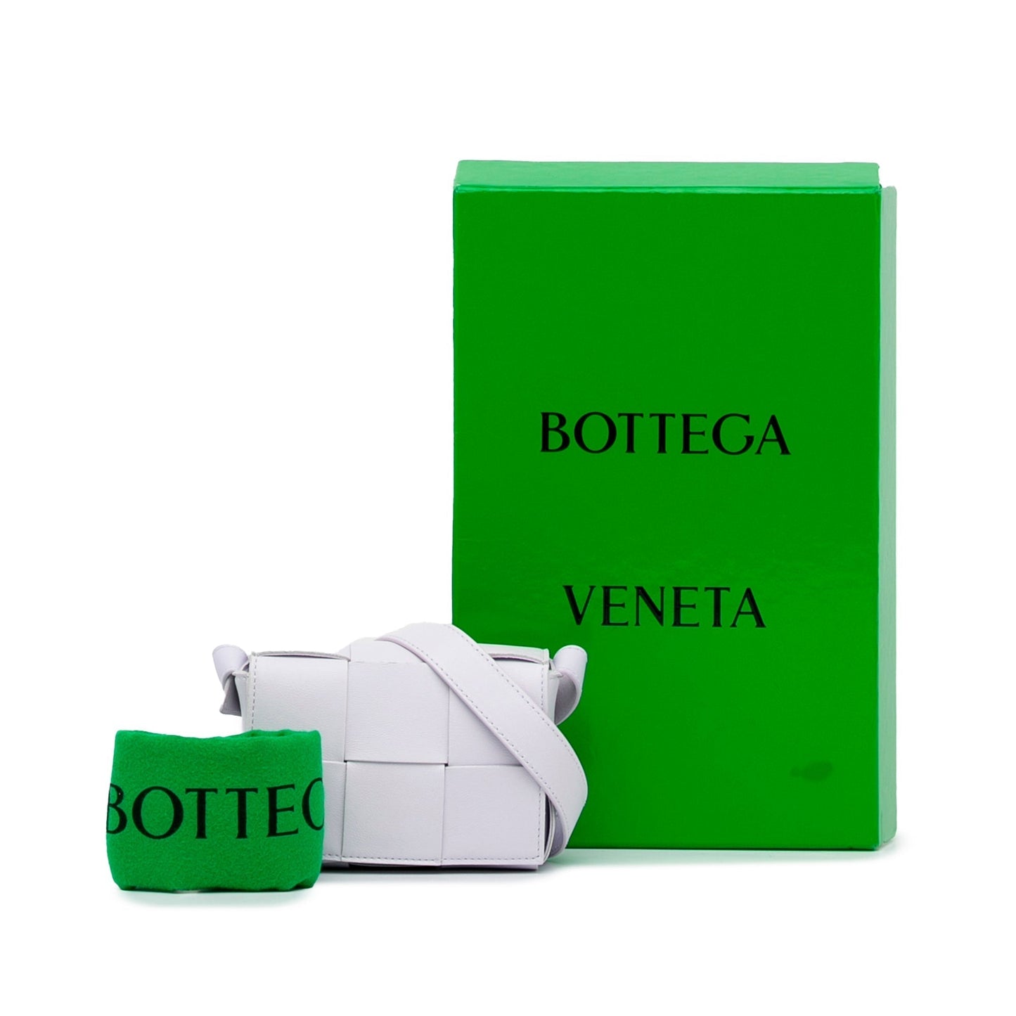 Bottega Veneta Cassette White Intrecciato