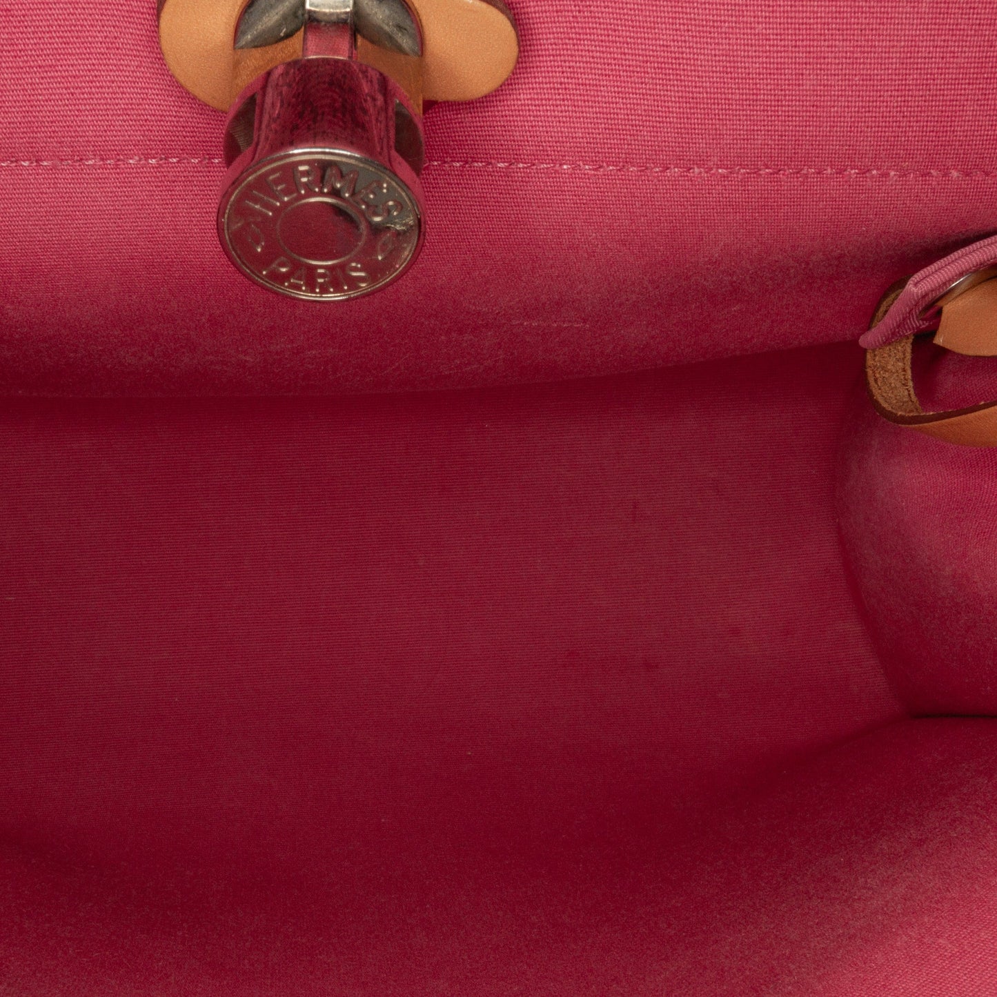 Hermès Herbag Zip 31 Pink Toile Palladium