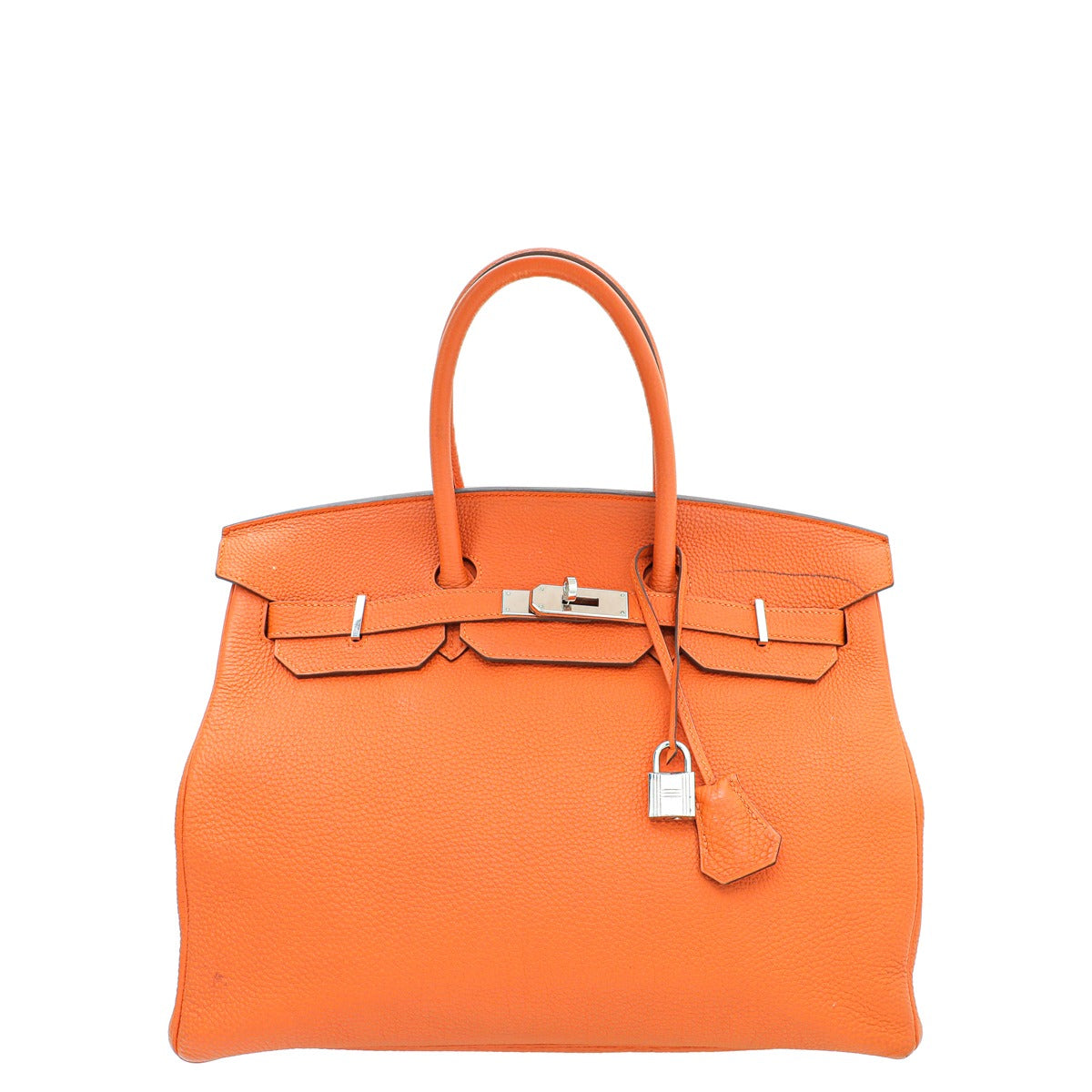 Hermes Orange Birkin 35 Bag