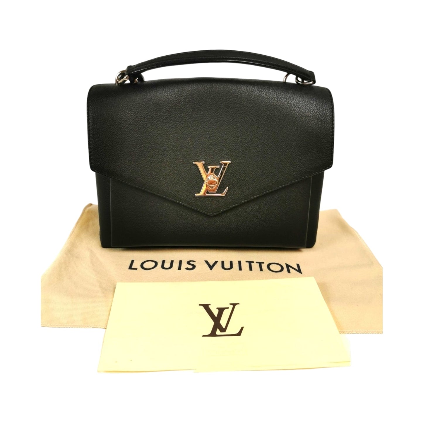 Louis Vuitton Mylockme Top Handle Black Taurillon