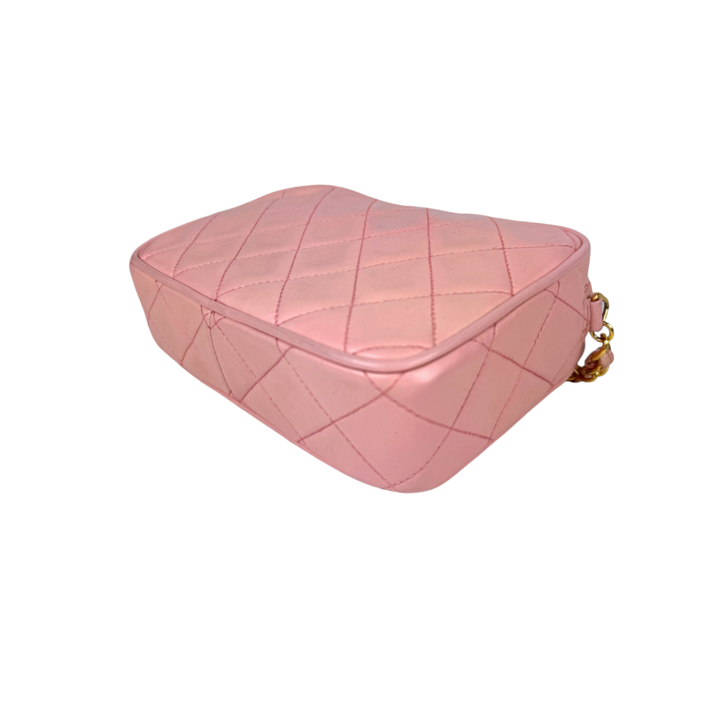 Chanel Camera Bag Small Pink Lambskin Gold