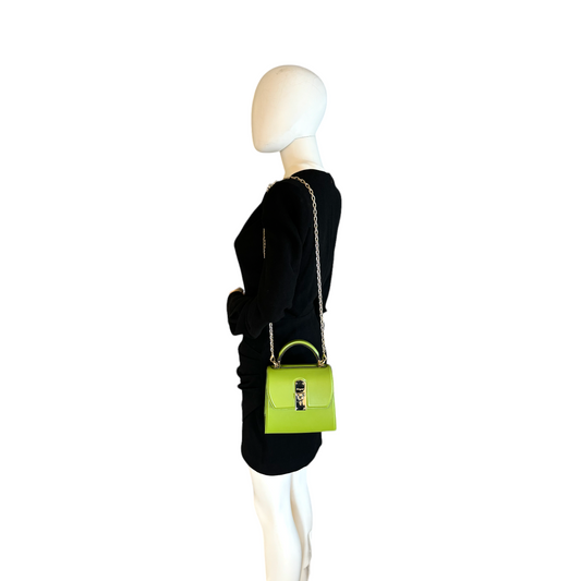 Salvatore Feragamo Iconic Top Handle S Green