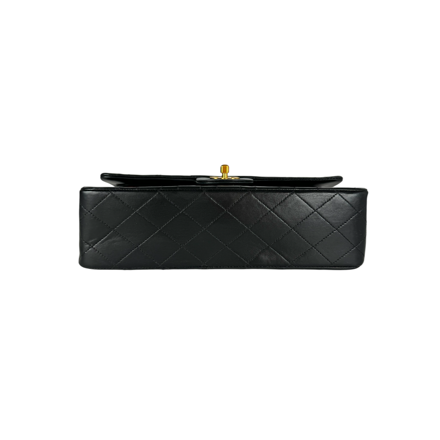 Chanel Classic Double Flap Medium Black Lambskin Gold