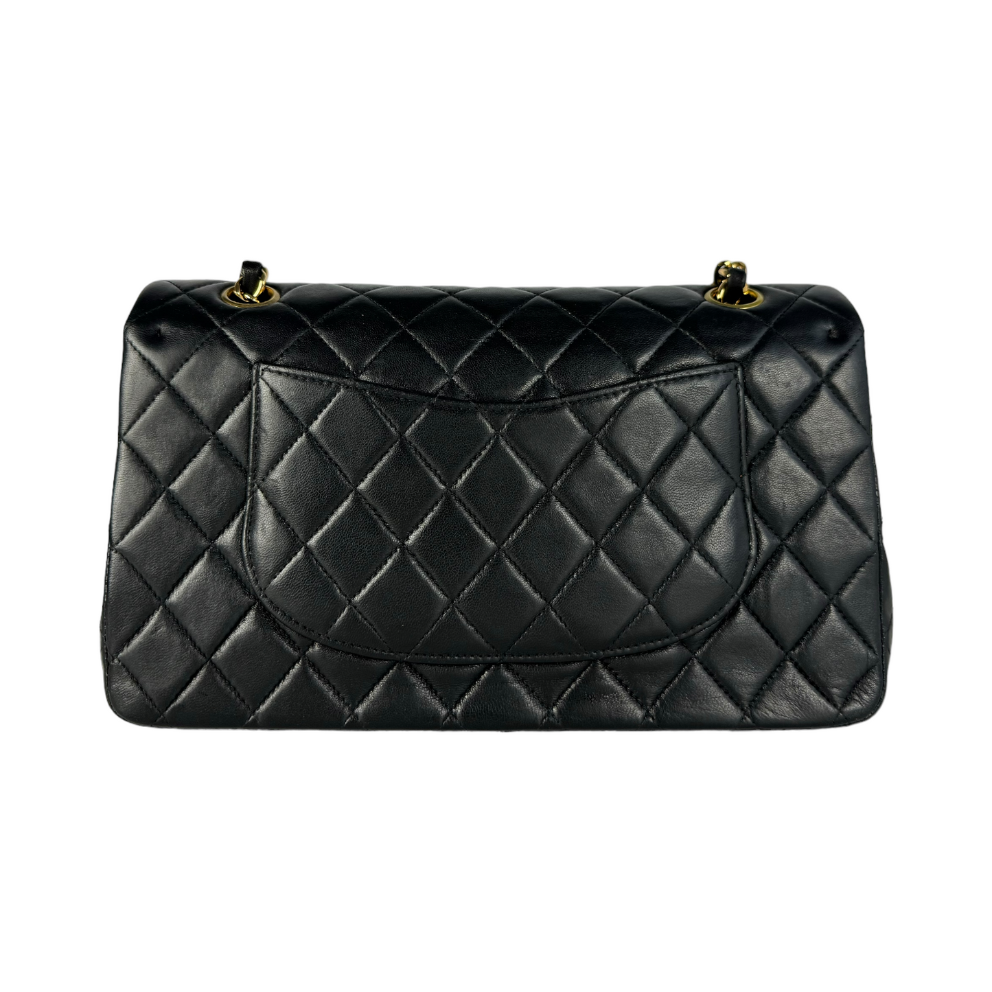 Chanel Classic Double Flap Medium Black Lambskin Gold