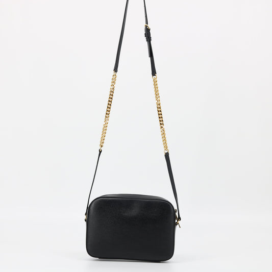 YSL Black Leather Lou Camera Bag