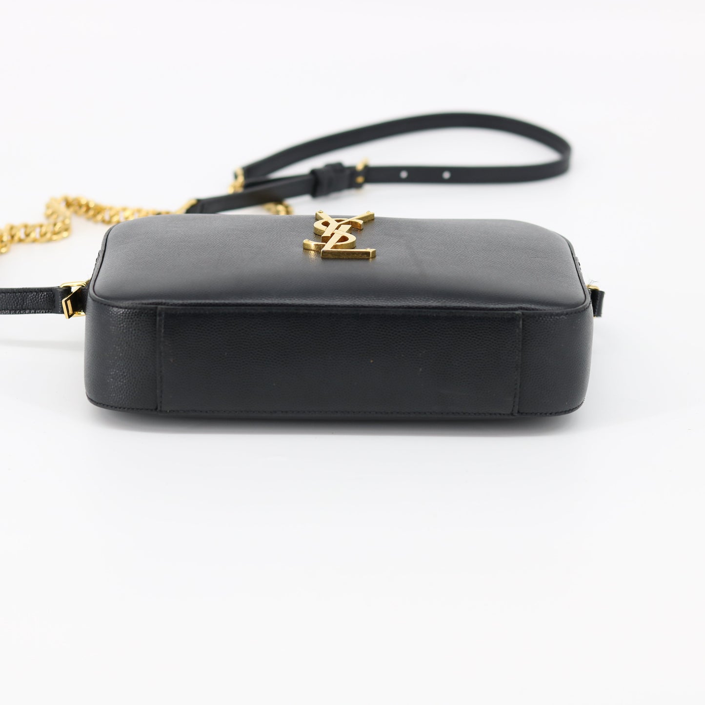 YSL Black Leather Lou Camera Bag