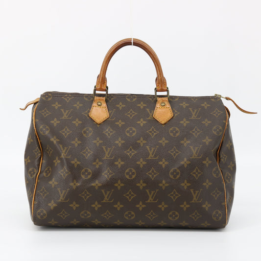 Louis Vuitton Monogram Canvas Speedy 35 Boston Handbag