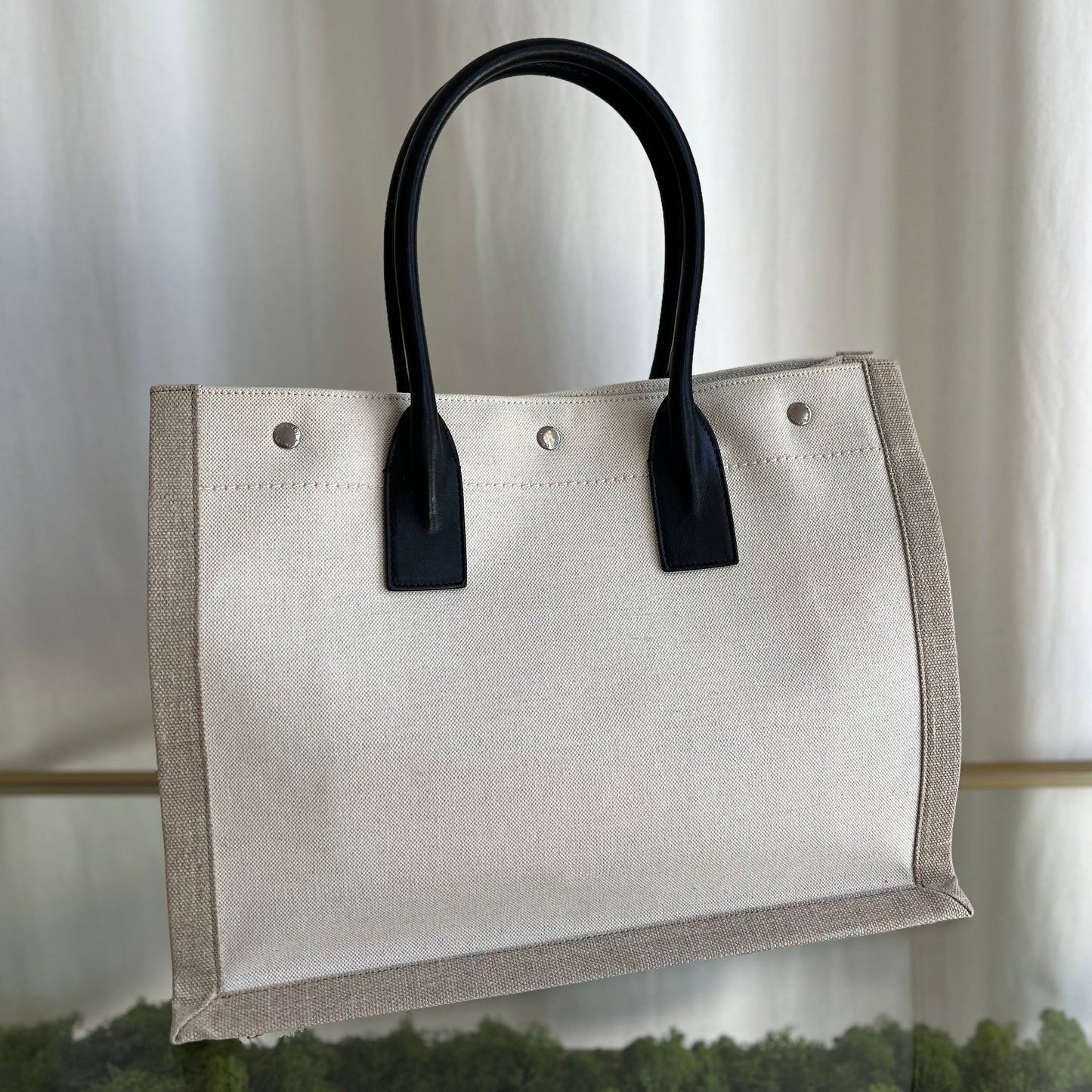 Saint Laurent Canvas Paris Rive Gauche Tote