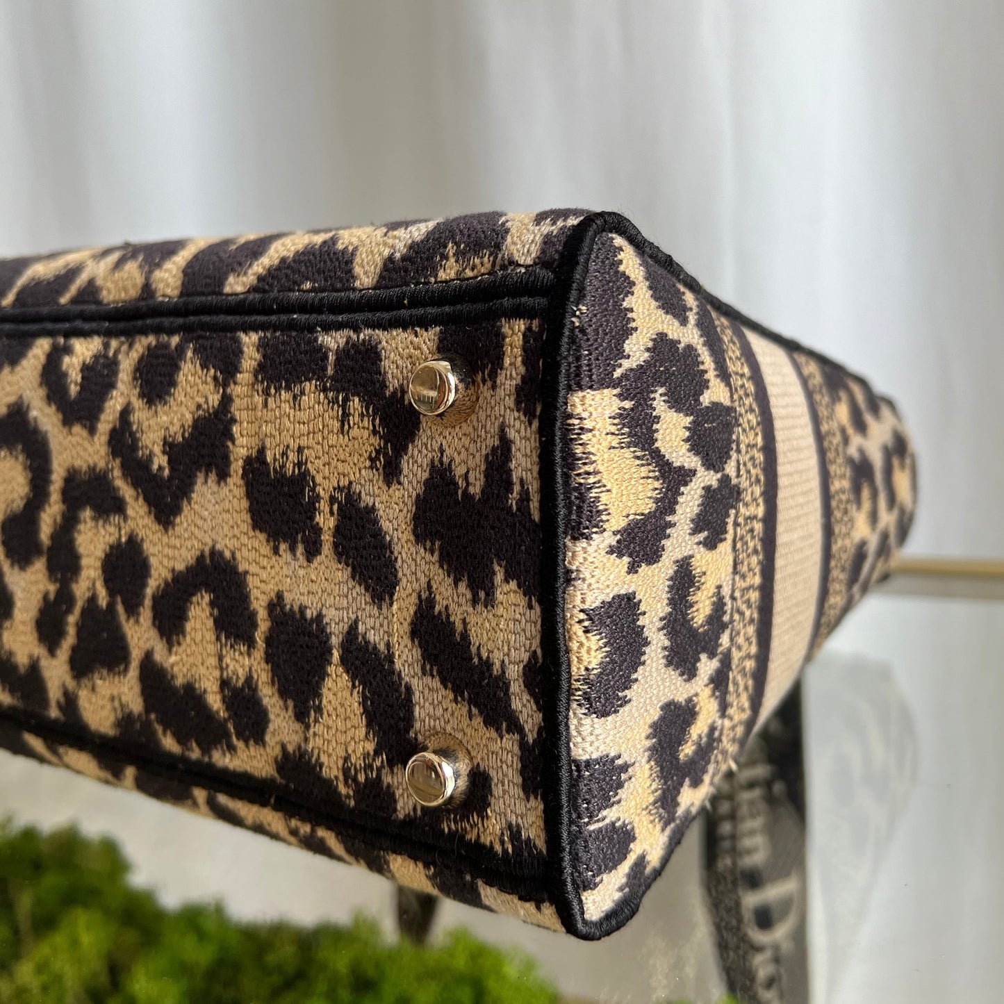 DIOR Lady D-Lite Medium Leopard Jacquard Two-Way Handbag