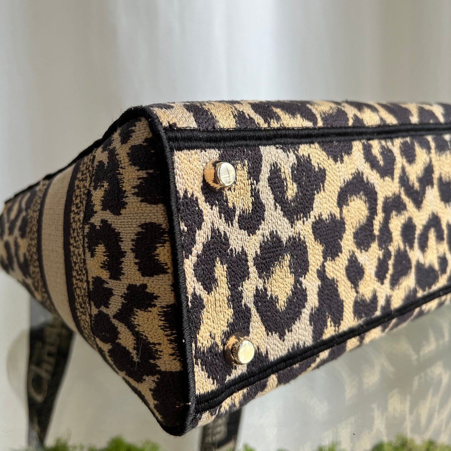 DIOR Lady D-Lite Medium Leopard Jacquard Two-Way Handbag