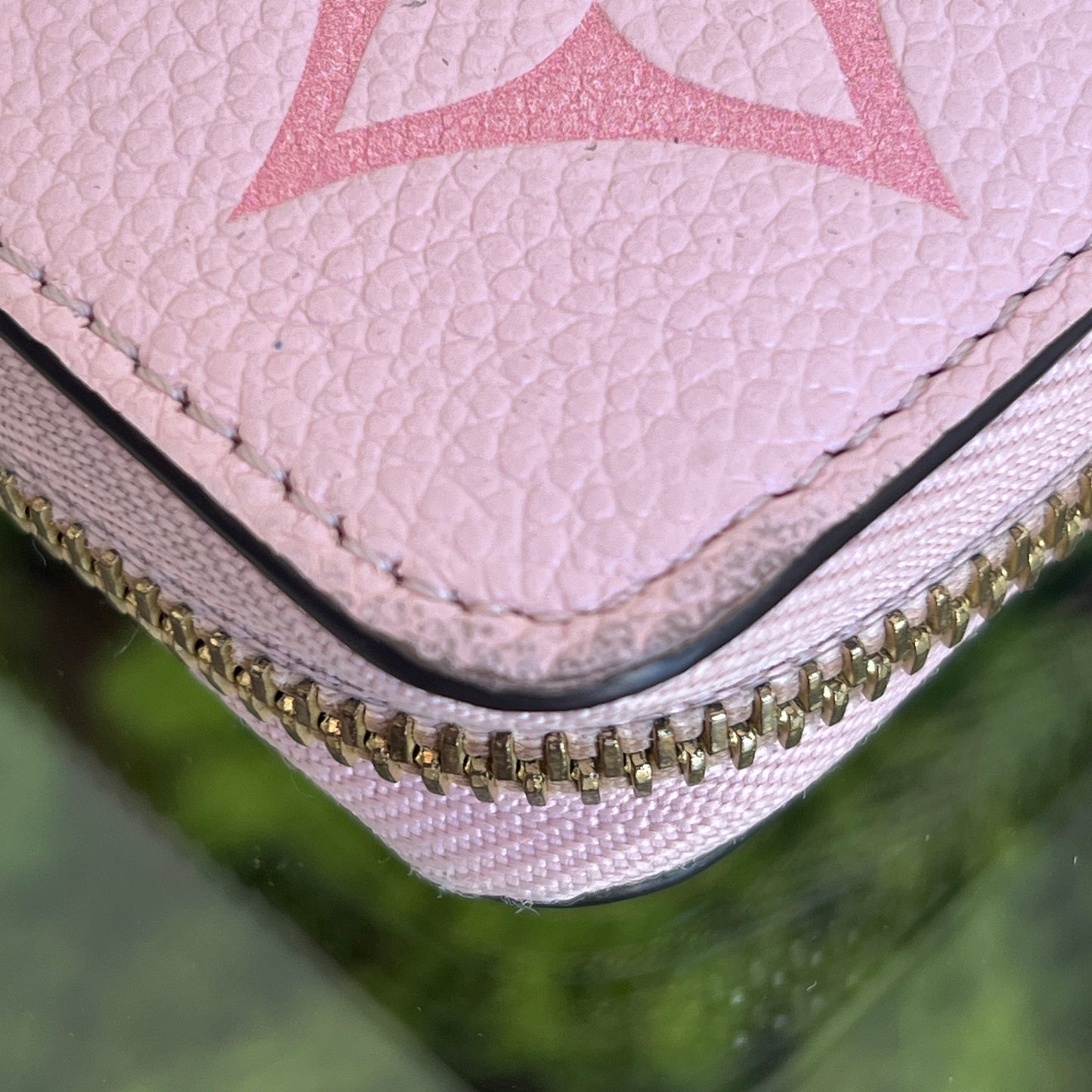 Louis Vuitton Pink Leather Empreinte Zippy Wallet M80403