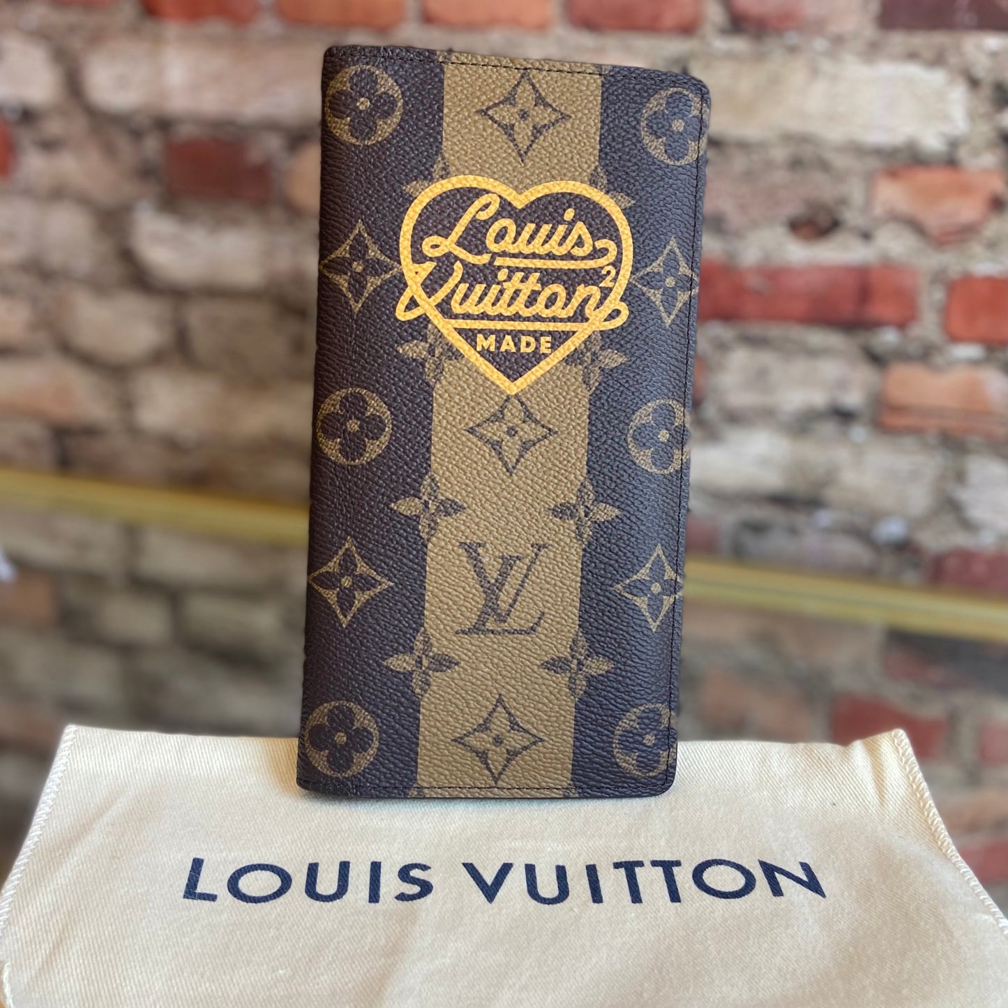 Louis Vuitton NIGO Collaboration Fragment Design Limited to Isetan Portefeuille Brazza M81008 Wallet