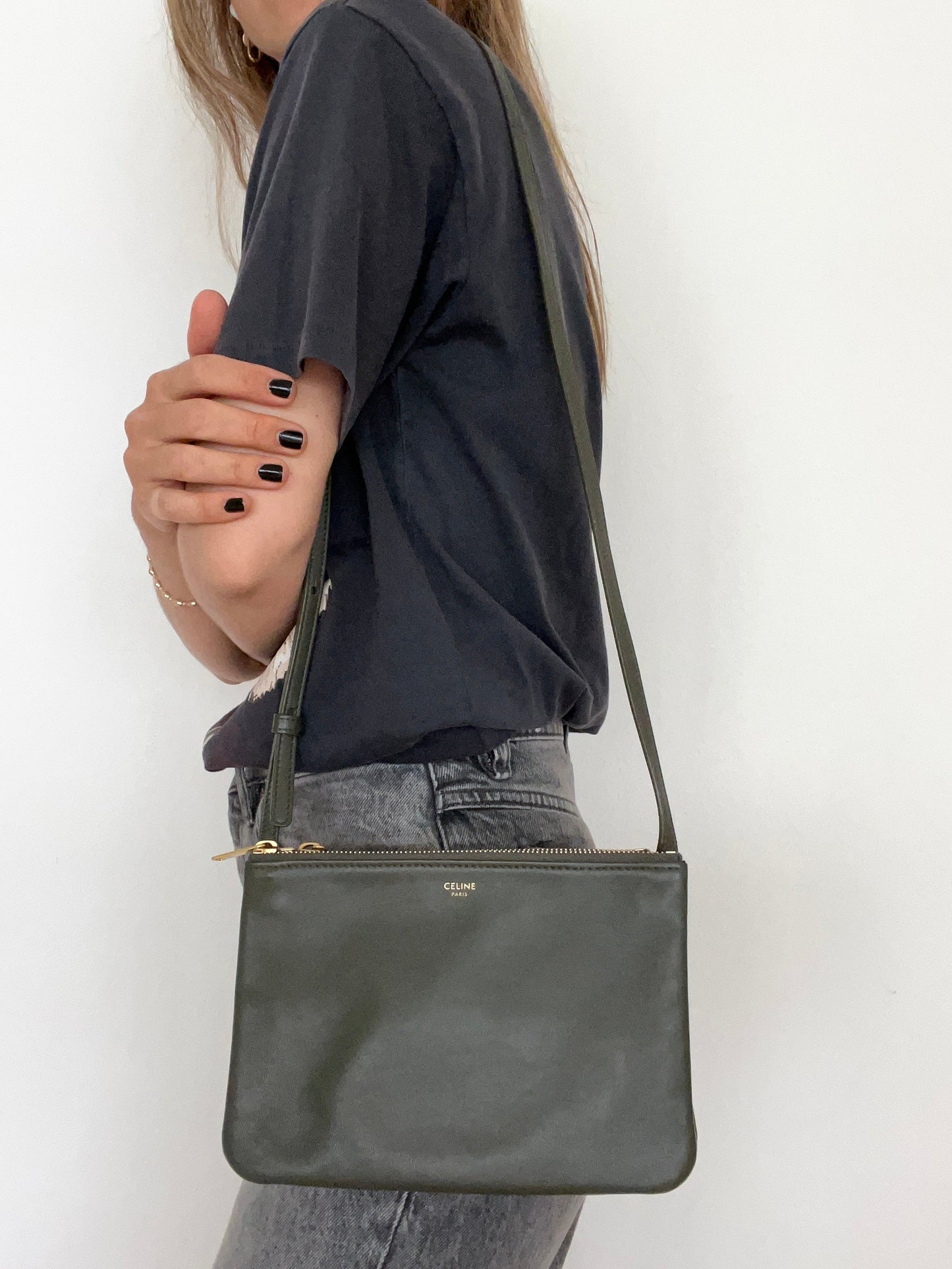 Small Trio Bag Green/Khaki