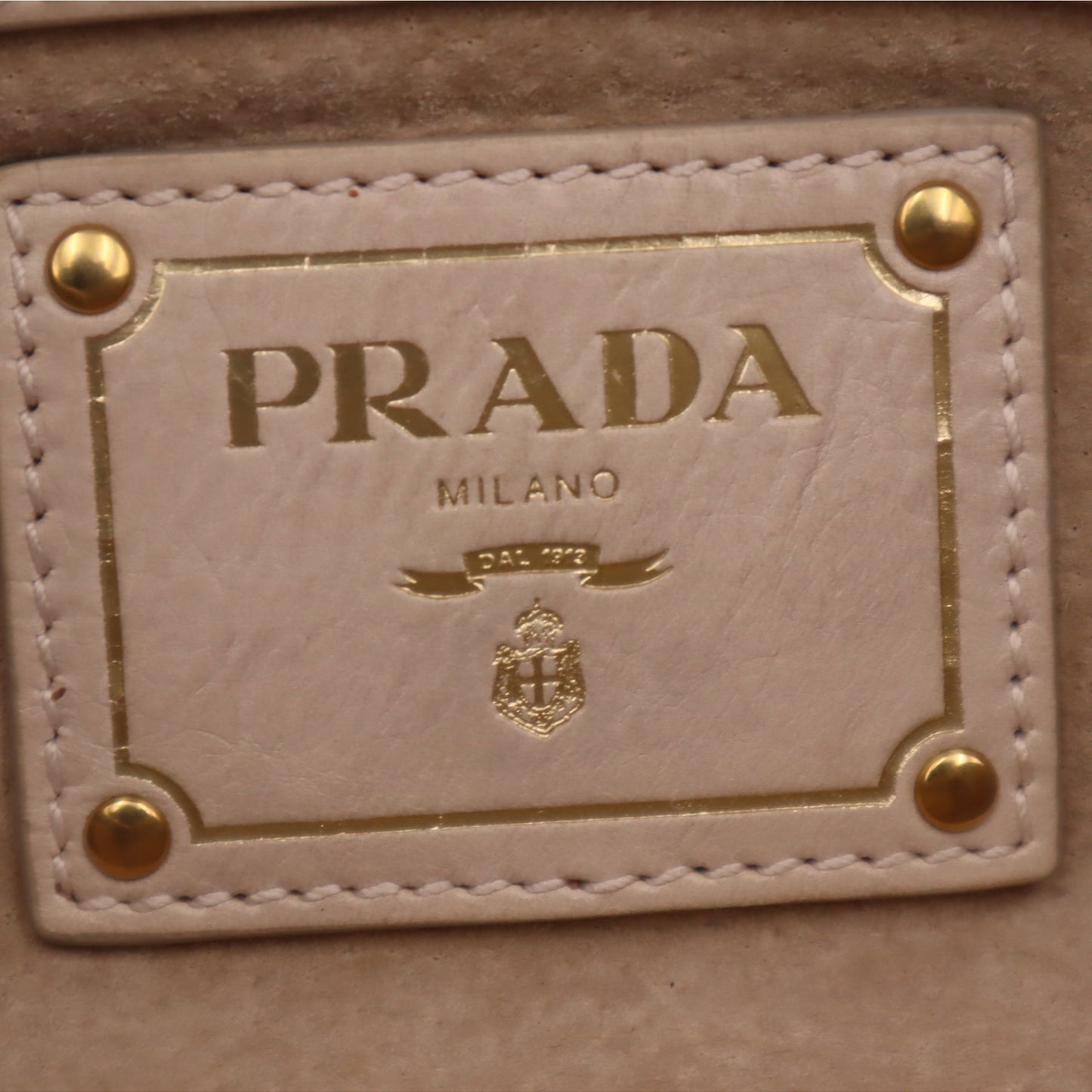 Prada Glace Calfskin Pushlock Chain Shoulder Bag