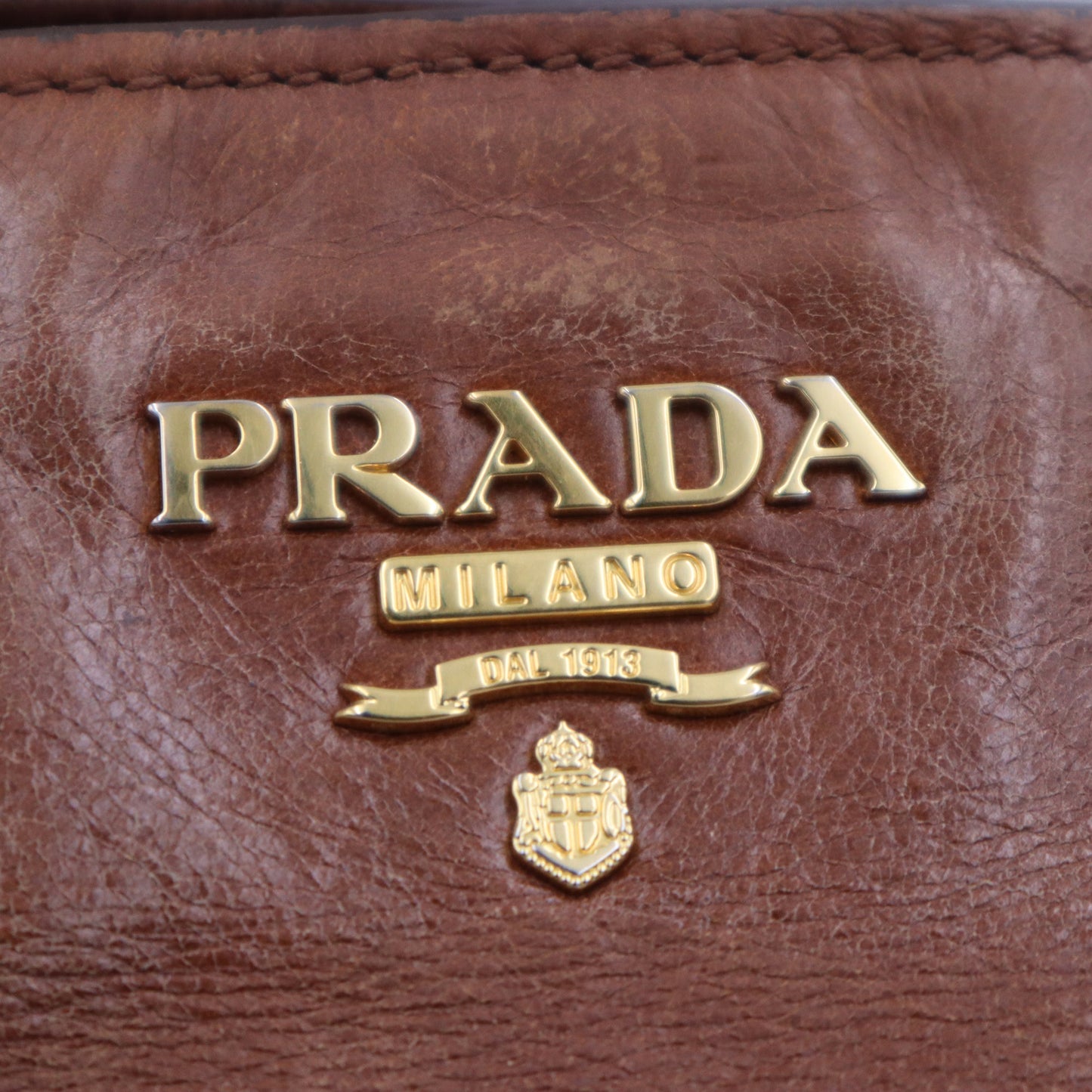 Prada Vitello Shine Shopping Tote Bag