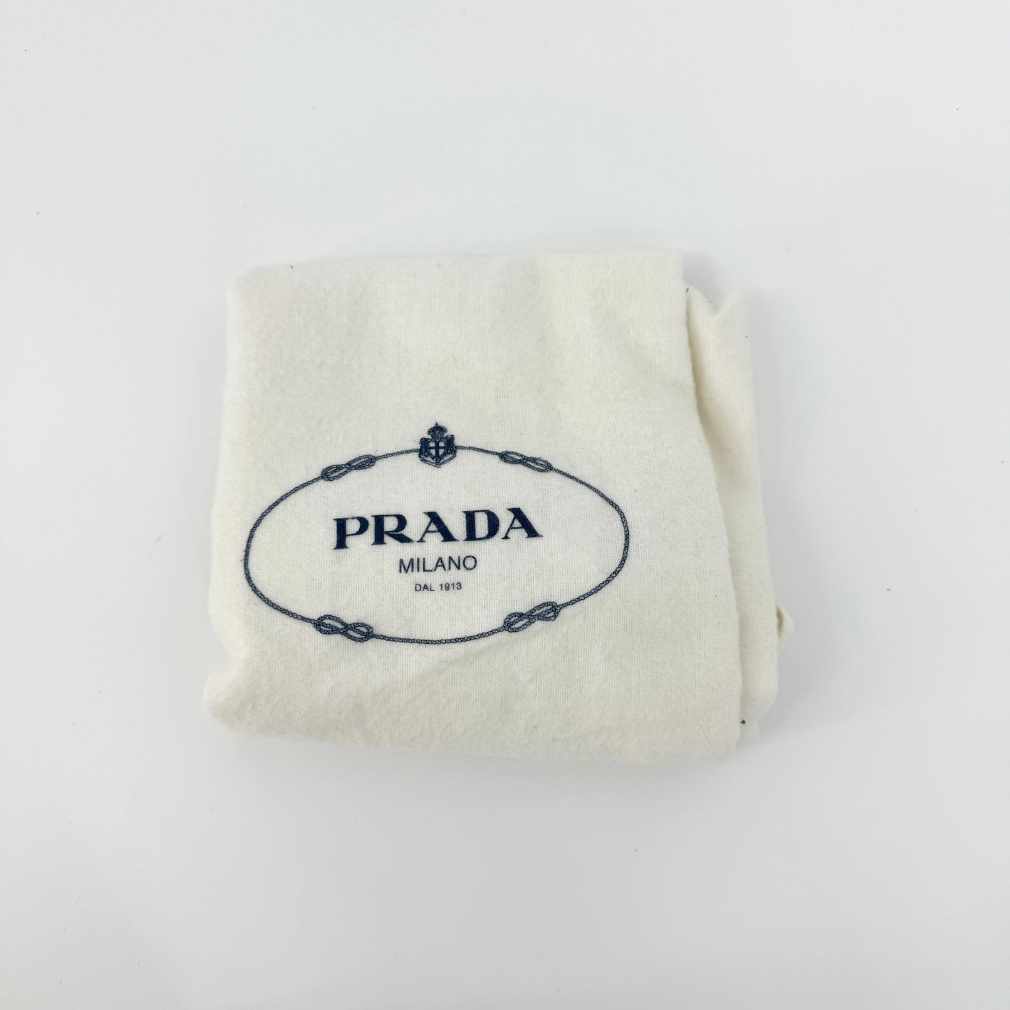 Prada Grey/White Saffiano Promenade Satchel Bag