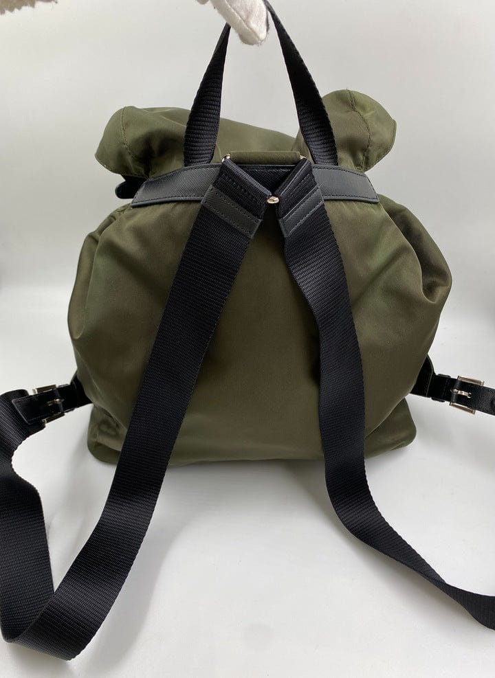 Prada Green Nylon Backpack