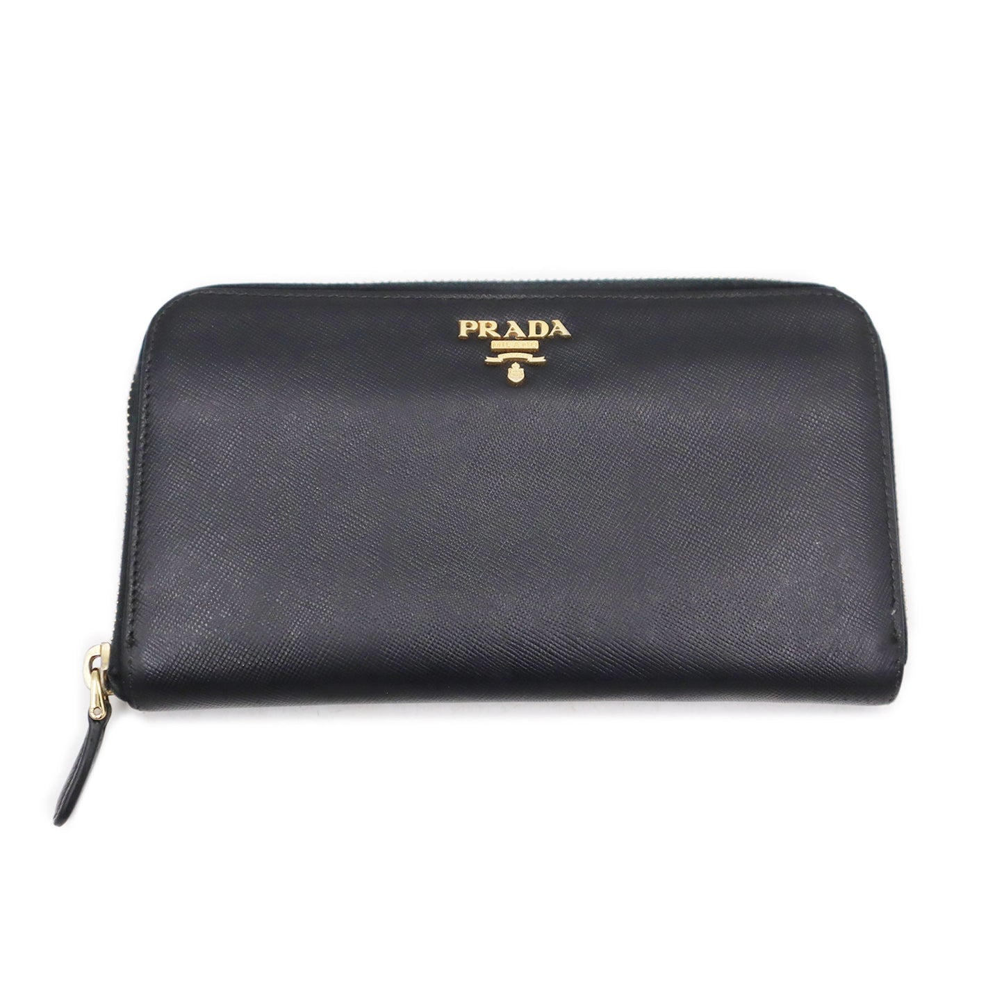 Prada Saffiano Zip Around Wallet