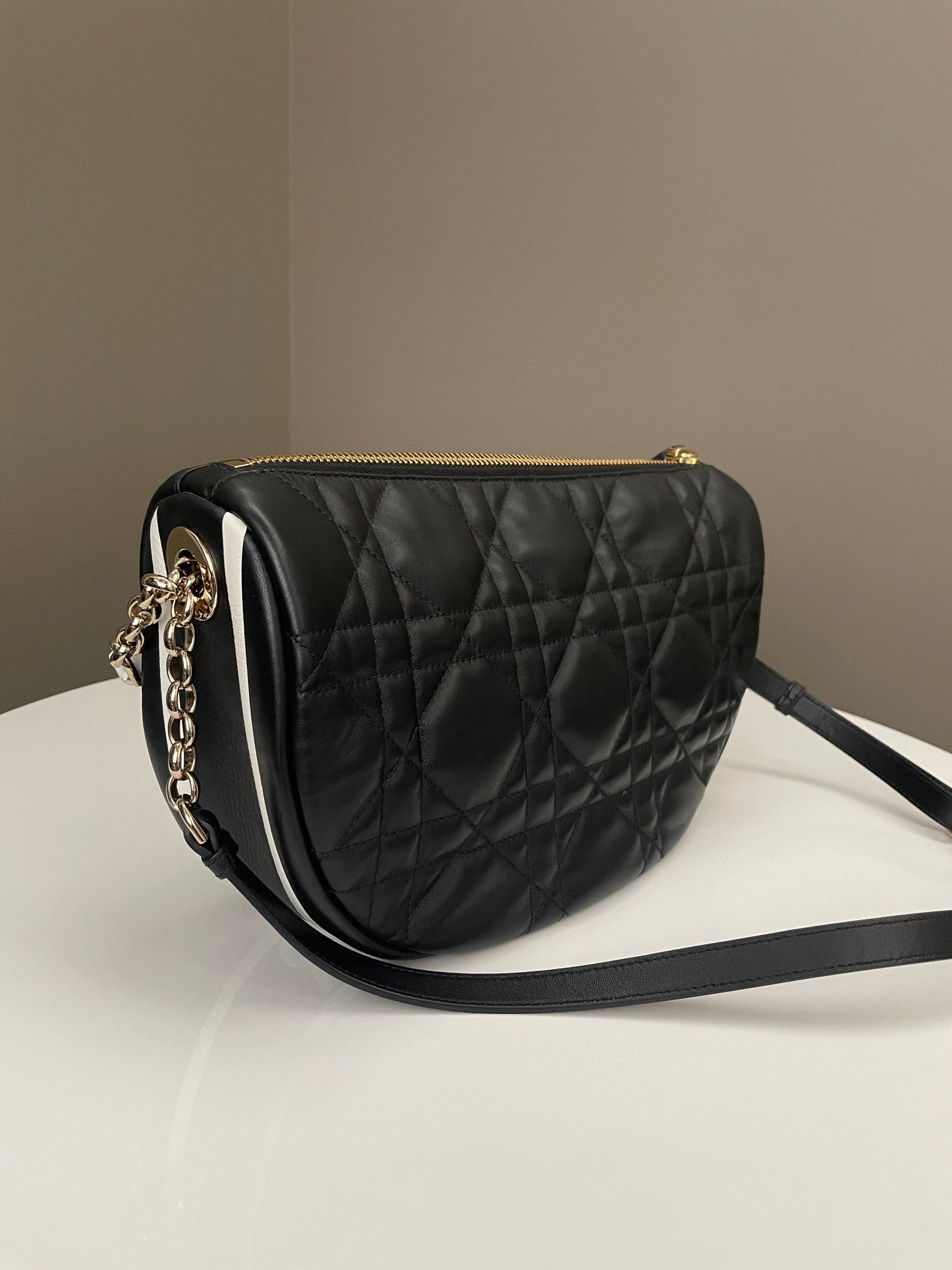 Dior Vibe Cannage Hobo Black Lambskin