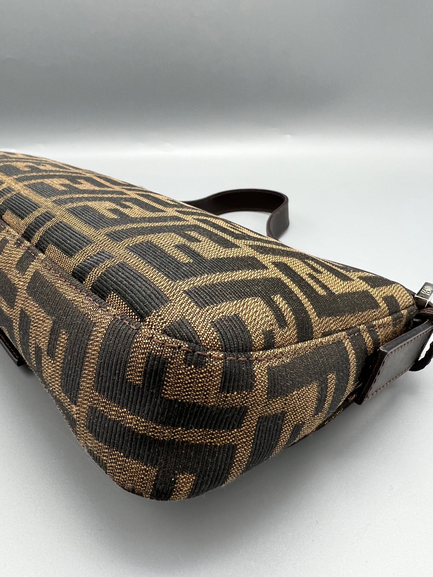 Fendi Zucca Canvas Vintage Baguette Bag