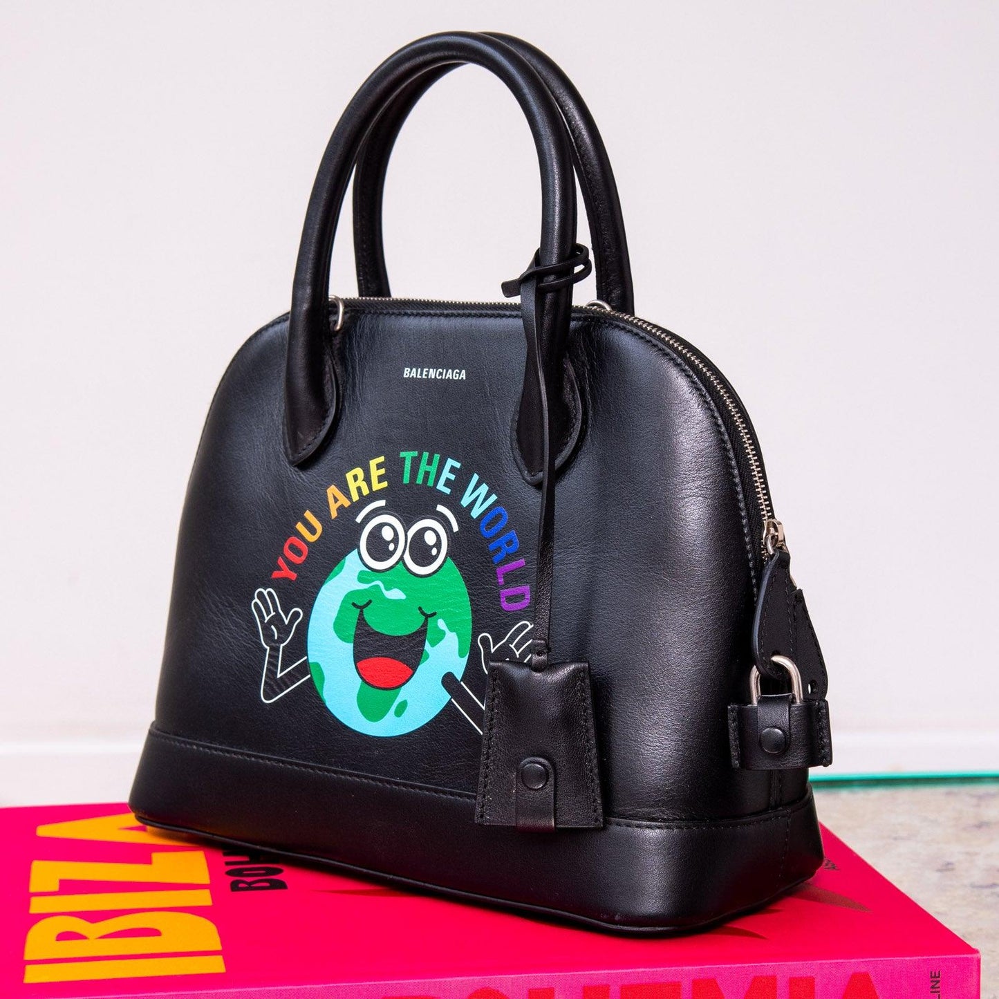 Balenciaga You Are The World Bowler Bag