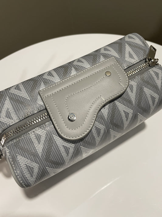 Dior Lingot 22 Grey CD Diamond Canvas & Calfskin