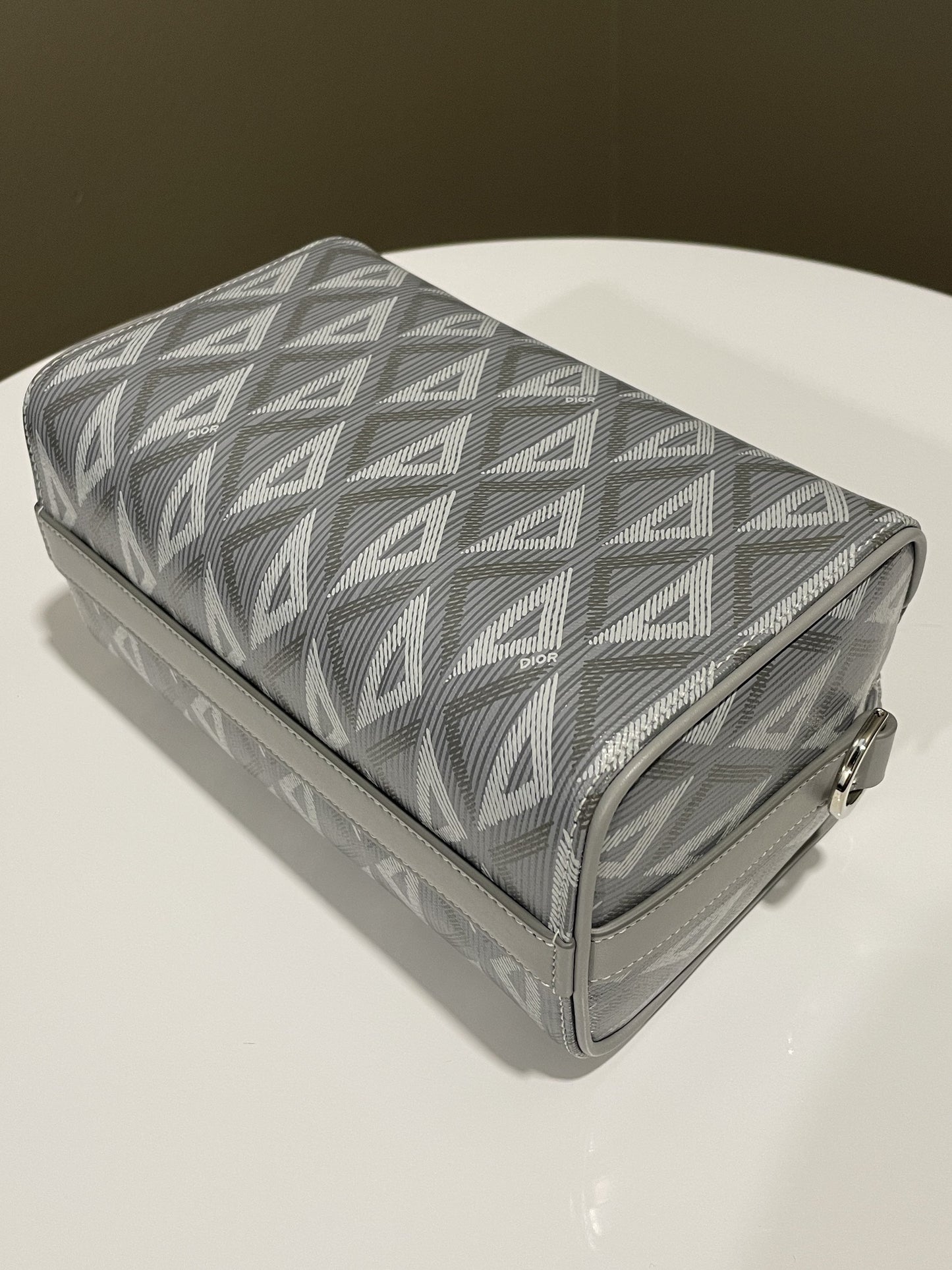 Dior Lingot 22 Grey CD Diamond Canvas & Calfskin