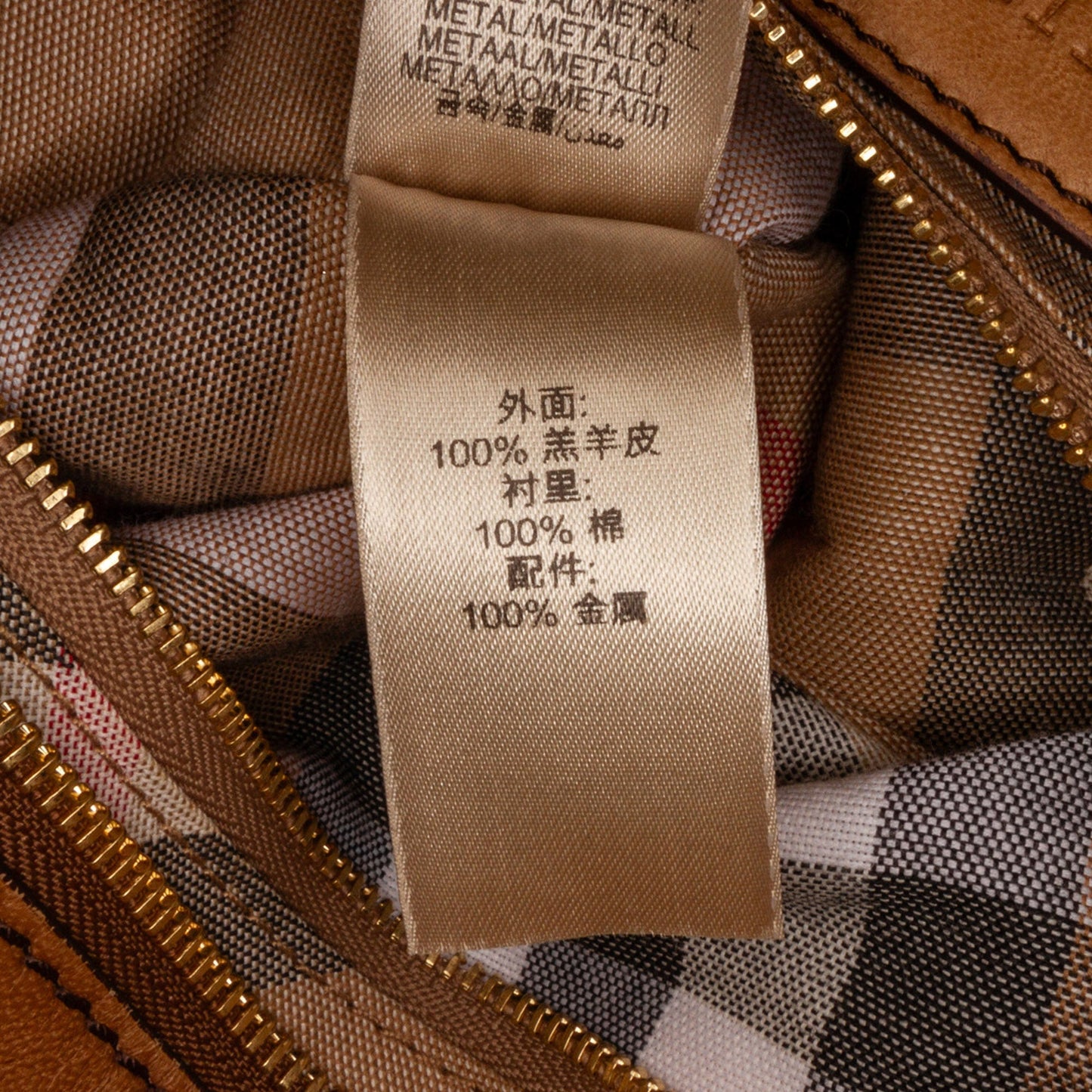 Tan Burberry Bridle Leather Tote