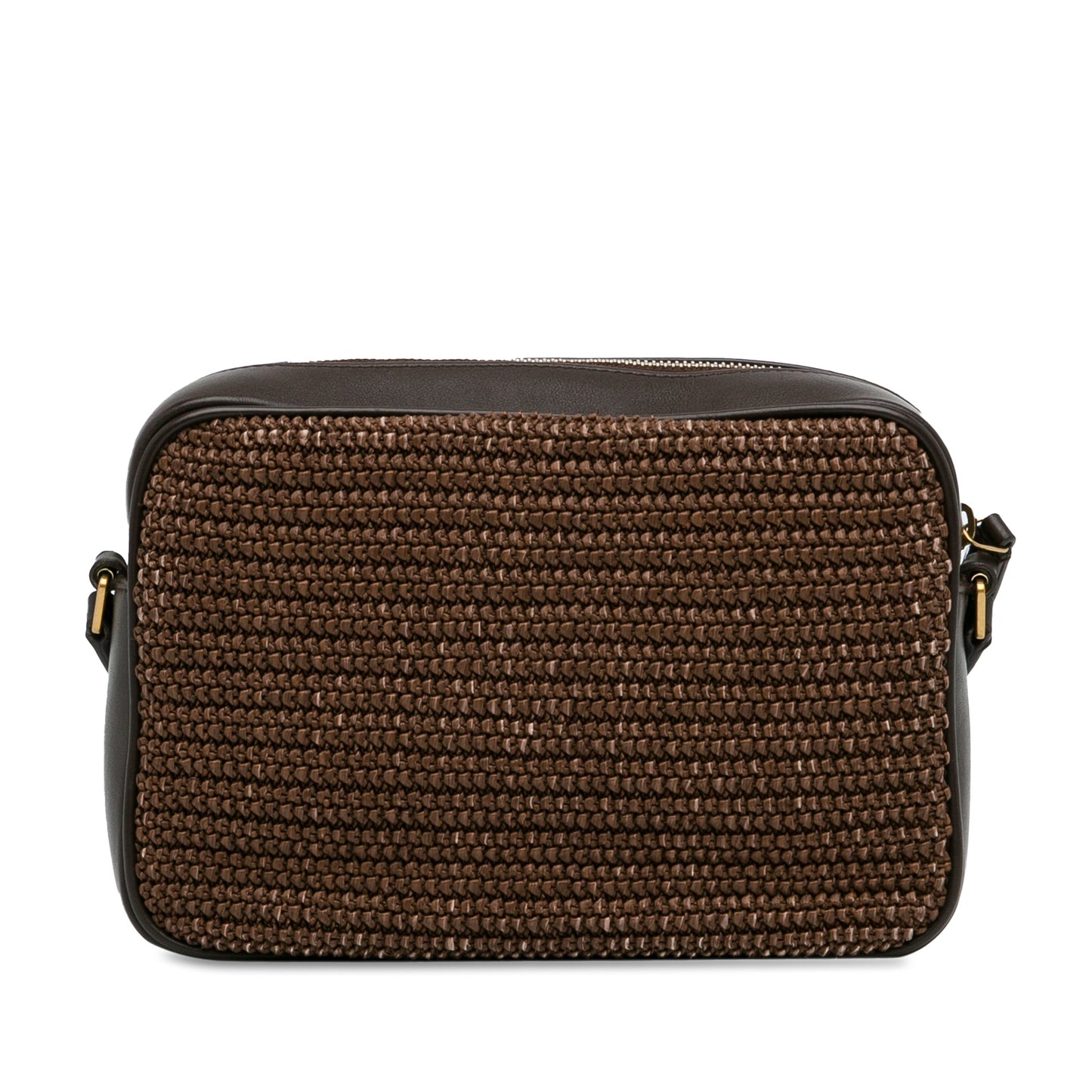 Yves Saint Laurent Lou Camera Bag Brown Raffia