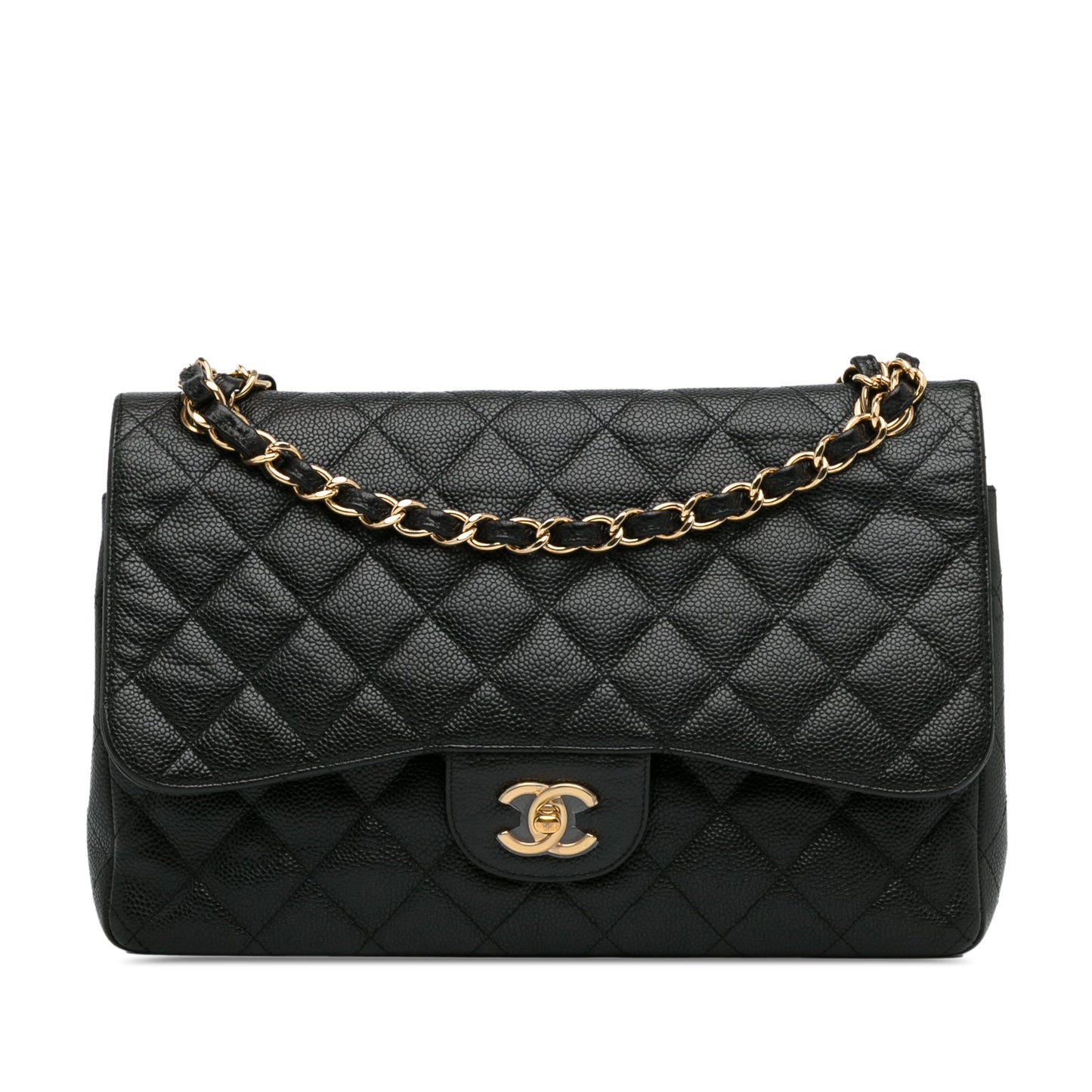 Chanel Jumbo Classic Caviar GHW Double Flap 2010/11