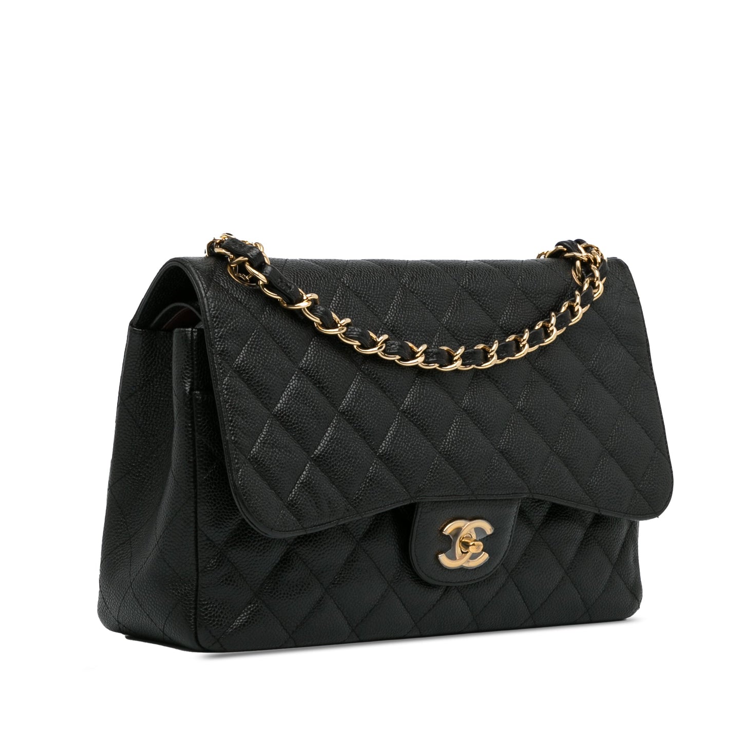 Chanel Jumbo Classic Caviar GHW Double Flap 2010/11