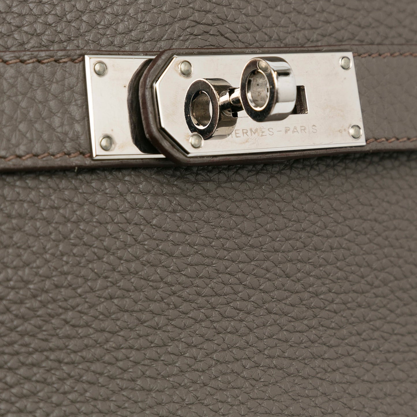 Hermès Jypsiere 34 Grey Clemence Palladium