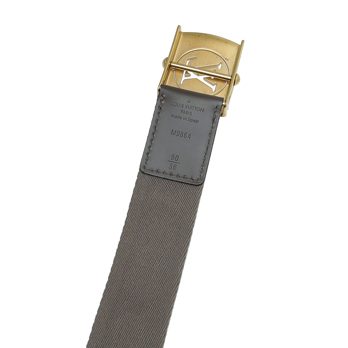 Louis Vuitton Taupe Monogram Fortune Sangle Belt 36