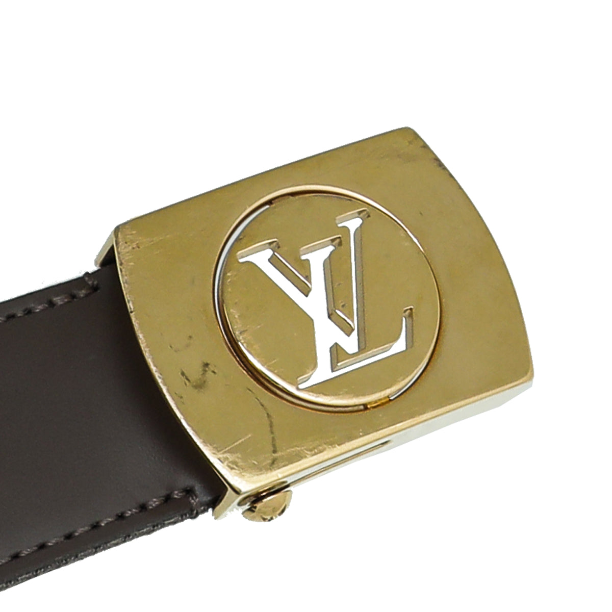 Louis Vuitton Taupe Monogram Fortune Sangle Belt 36