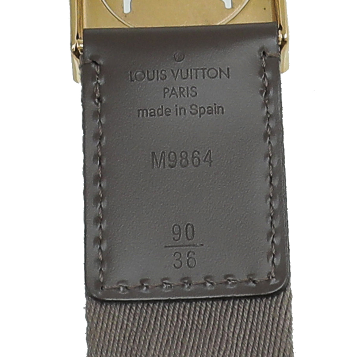 Louis Vuitton Taupe Monogram Fortune Sangle Belt 36