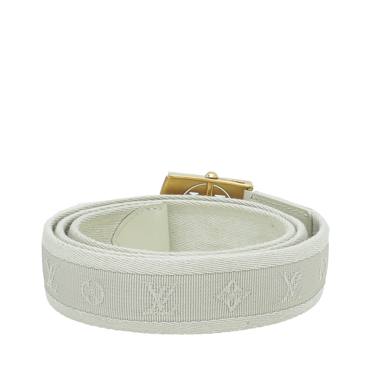 Louis Vuitton White Monogram Fortune Sangle Belt 36