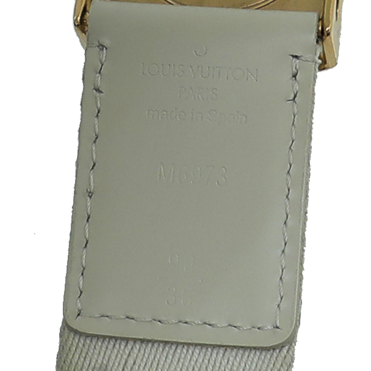 Louis Vuitton White Monogram Fortune Sangle Belt 36