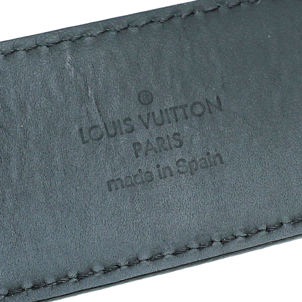 Louis Vuitton Ebene Graphite Initial Belt 38