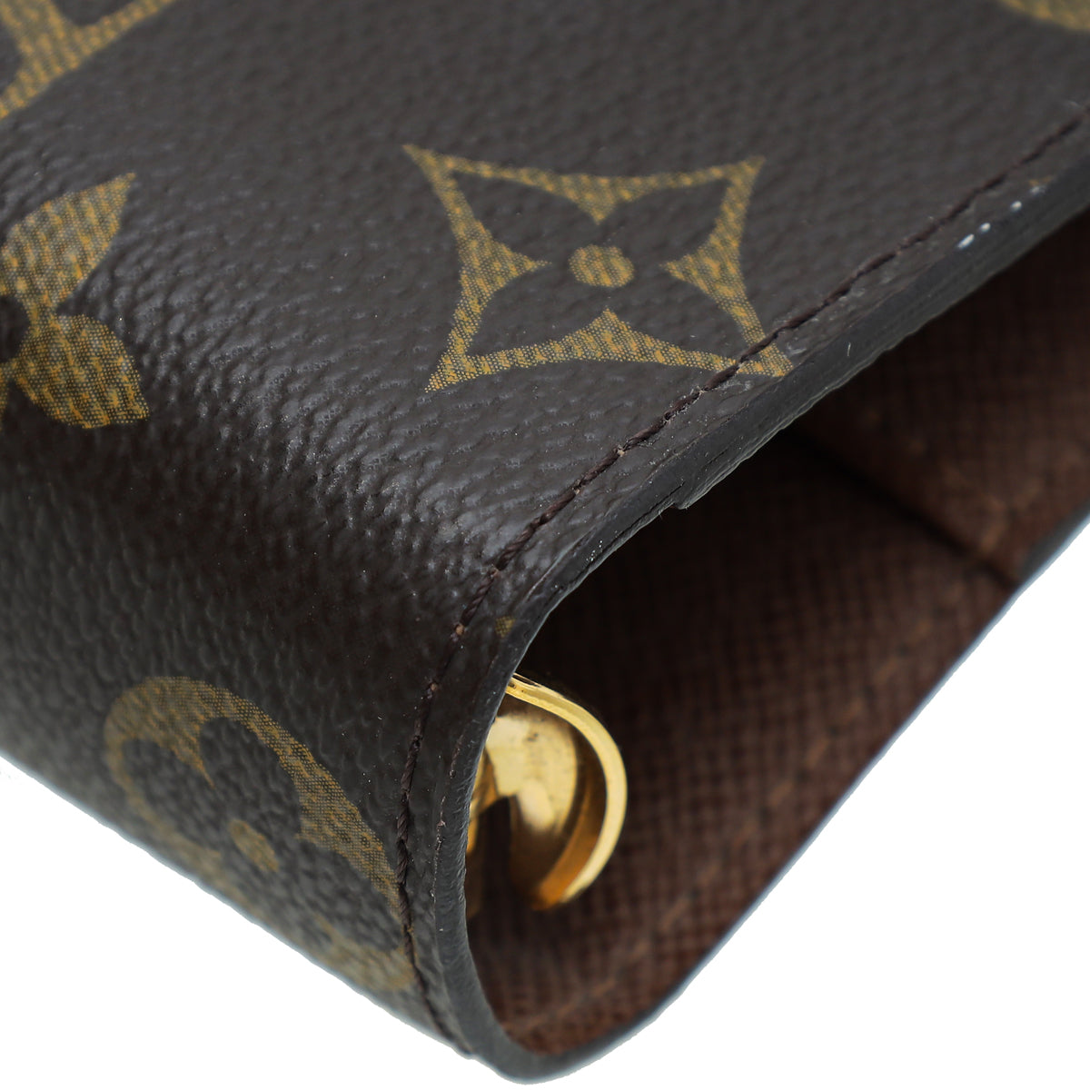 Louis Vuitton Brown Monogram Ring Medium Agenda Cover w/M.M Initials