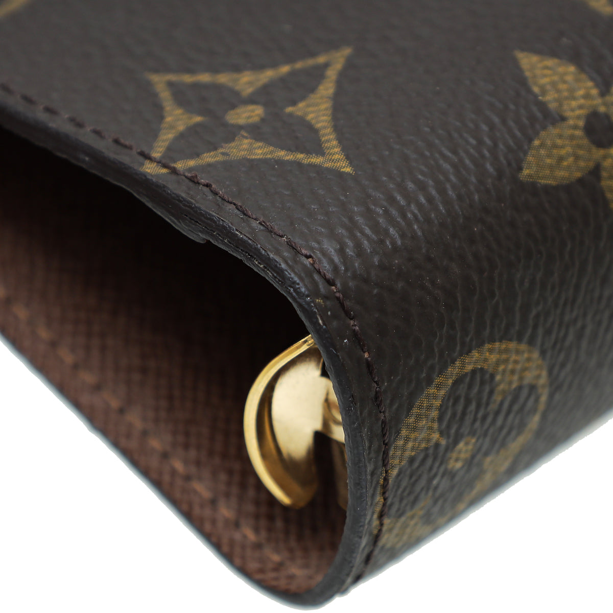 Louis Vuitton Brown Monogram Ring Medium Agenda Cover w/M.M Initials