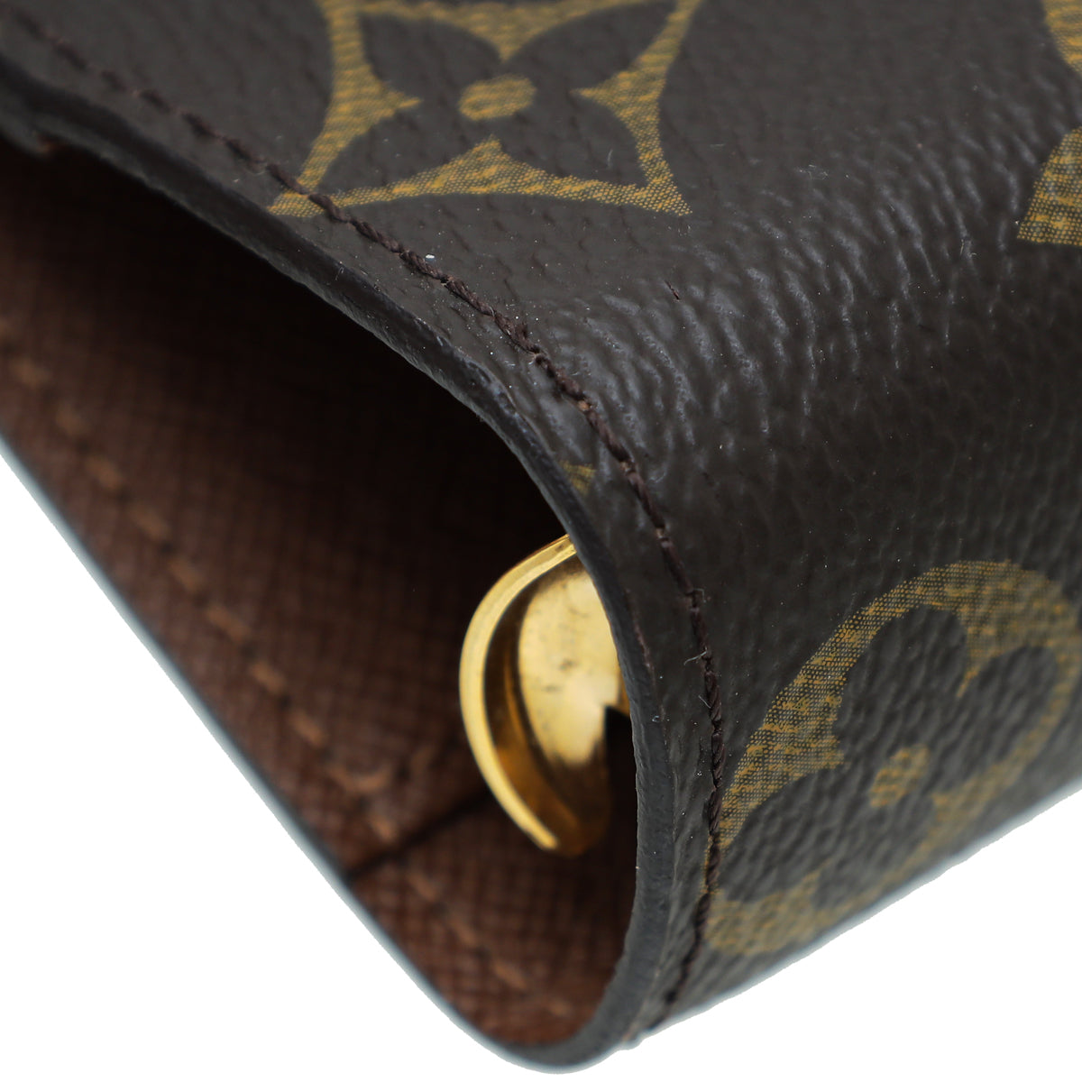 Louis Vuitton Brown Monogram Ring Medium Agenda Cover w/M.M Initials