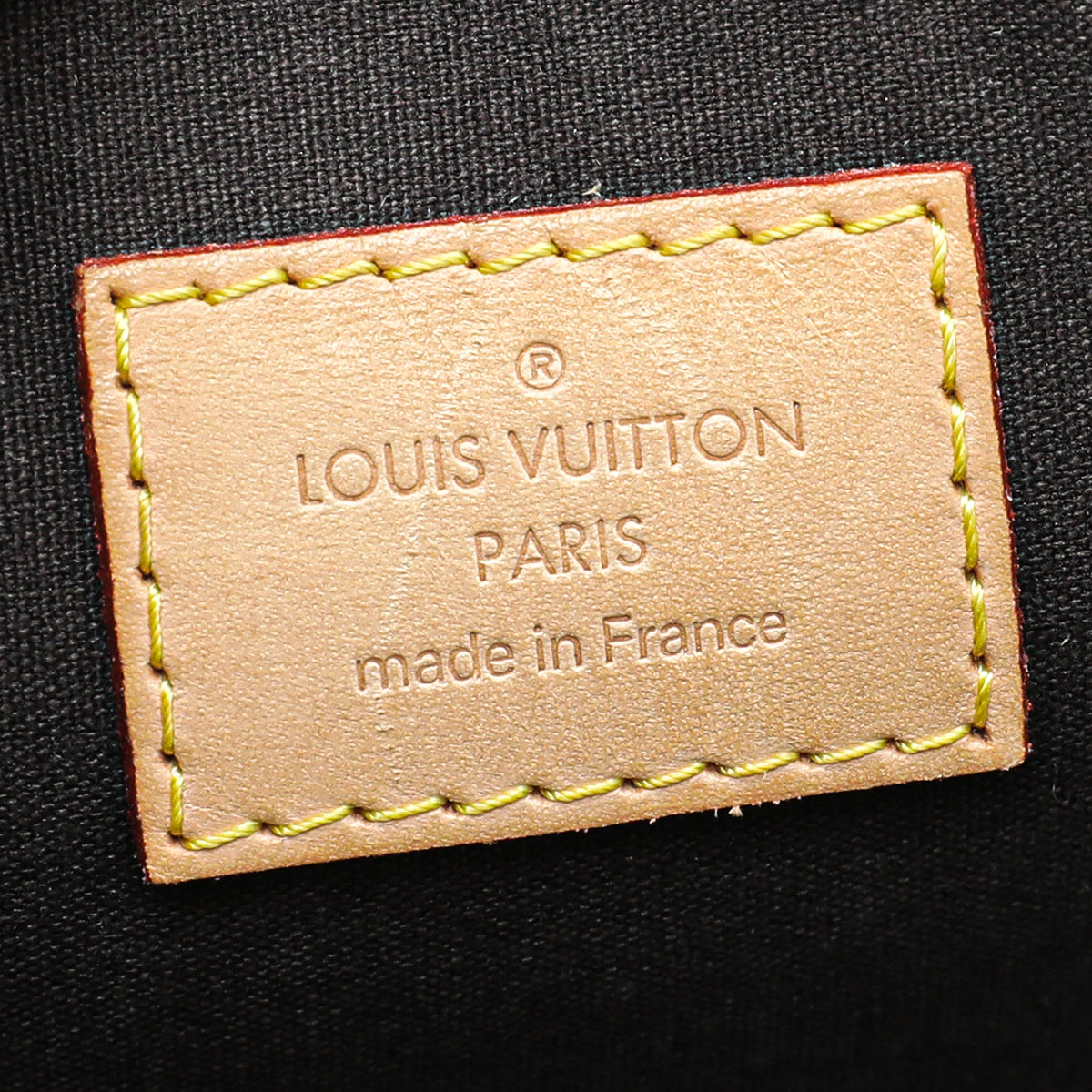 Louis Vuitton Vert Bronze Monogram Vernis Alma PM Bag