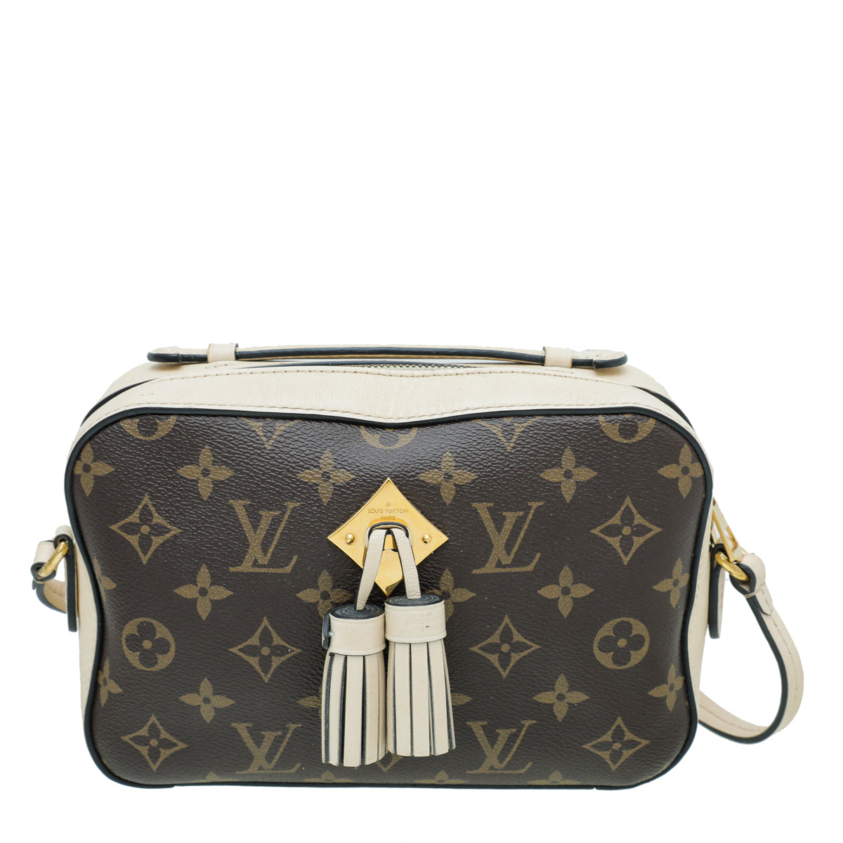 Louis Vuitton Monogram Creme Saintonge Bag