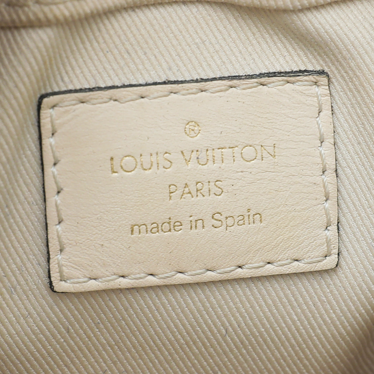 Louis Vuitton Monogram Creme Saintonge Bag